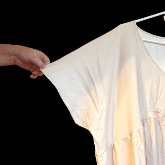 NWOT-Elegant Blue and White Maxi Dress - Picture 6 of 9